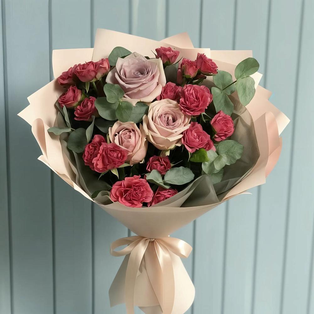 Букет цветов из: Гвоздики и Розы в Тарбушево