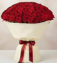 Букет 101 Красная роза Милано в Тарбушево