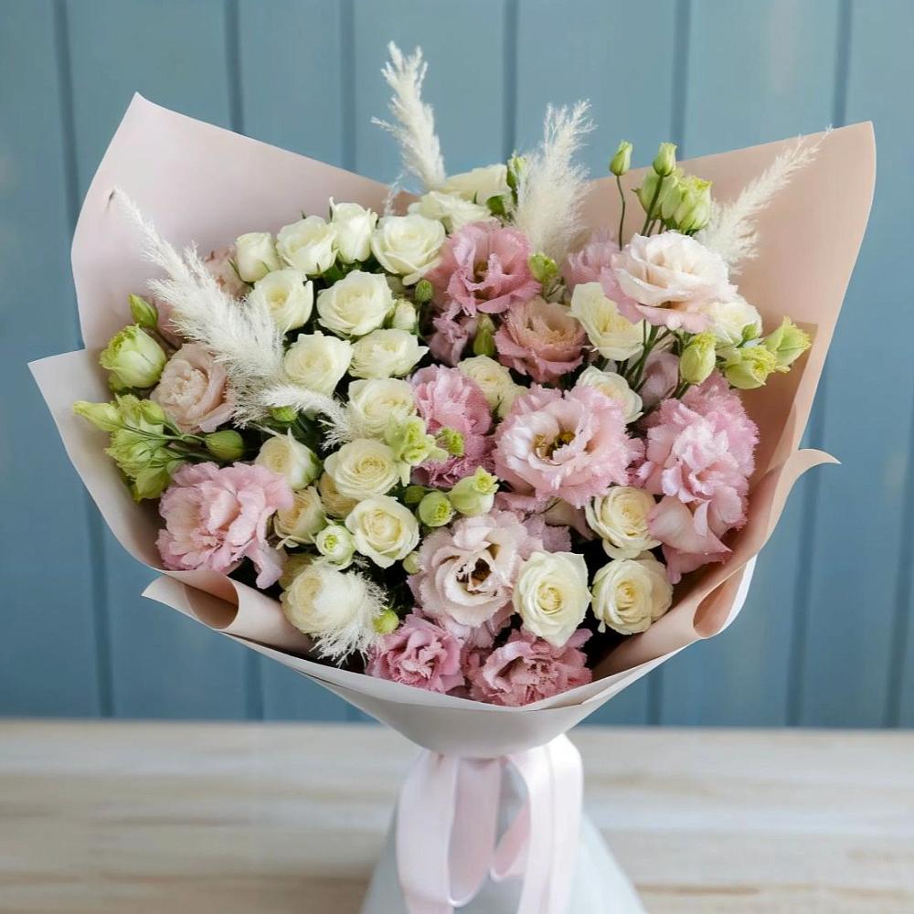 Букет цветов из: Альстромерии и Розы в Тарбушево