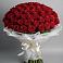 Букет 101 Красная роза Блэк Мэджик в Тарбушево