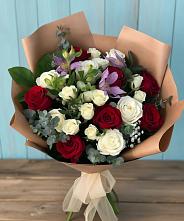 Букет цветов из:  Розы и Альстромерии #REPLACE_PRED# Тарбушево