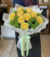 Букет цветов из:  Хризантемы и Розы в Тарбушево