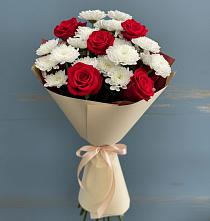 Букет цветов из:  Розы и Хризантемы в Тарбушево