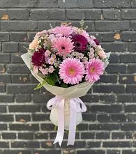 Букет цветов из:  Герберы и Хризантемы в Тарбушево