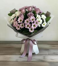 Букет цветов из:  Хризантемы и Розы в Тарбушево