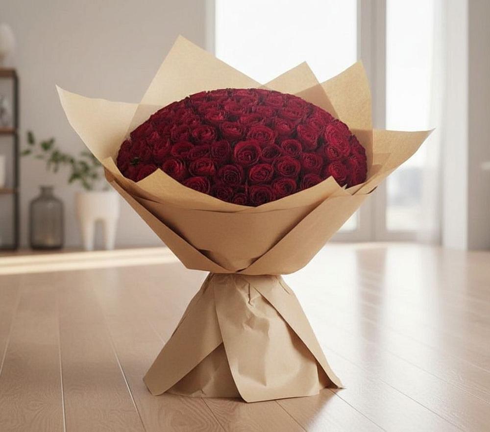 Букет 101 Красная роза в Тарбушево