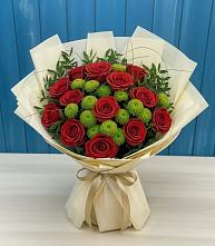 Букет цветов из:  Розы и Хризантемы в Тарбушево