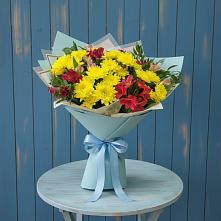 Букет цветов из:  Альстромерии и Хризантемы в Тарбушево