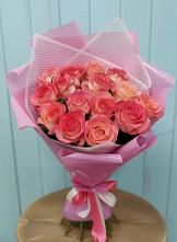 Букет 15 Розовых роз Равель #REPLACE_PRED# Тарбушево