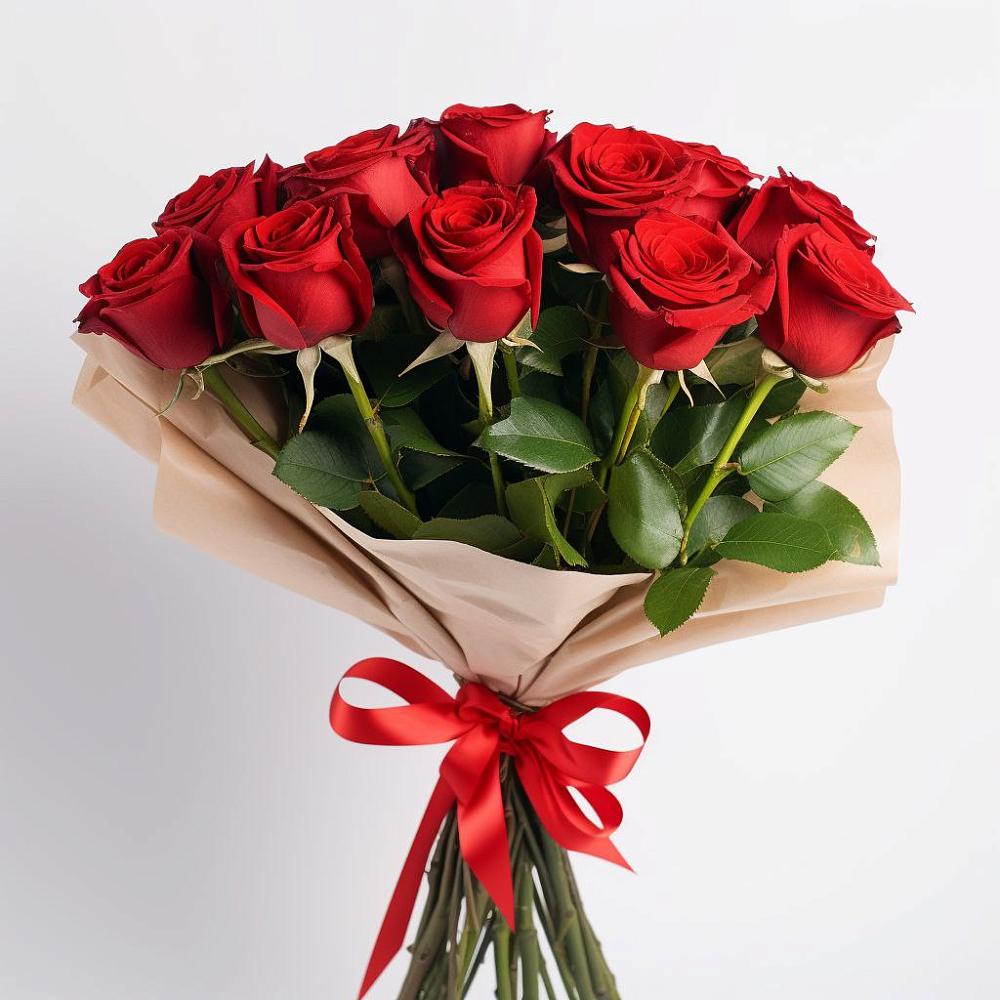 Букет 11 Красных роз Эдлесс Лав в Тарбушево